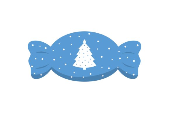 Candy Tree Christmas Icon Illustrations