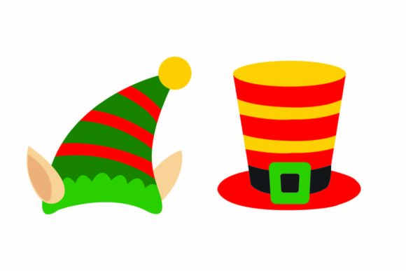 Christmas Hat Magician Colorful Vector