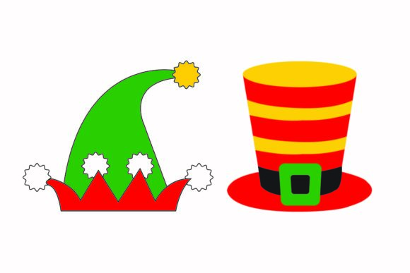 Christmas Hat Vector for Editorial Design