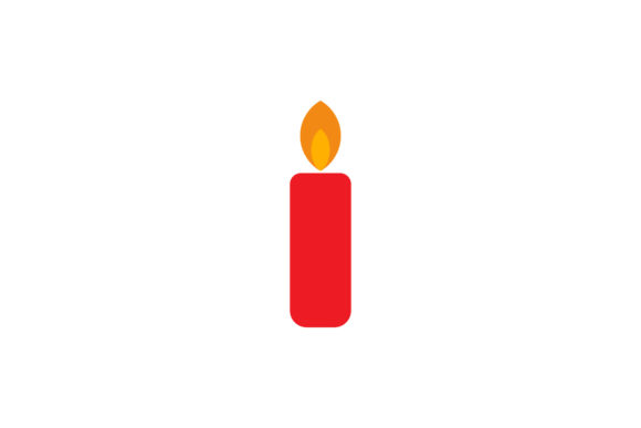 Christmas Illustration Candle Asset