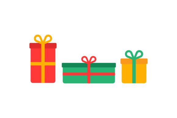 Christmas Illustration Gift Boxes
