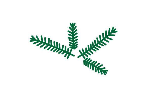 Christmas Illustration Leaf Asset