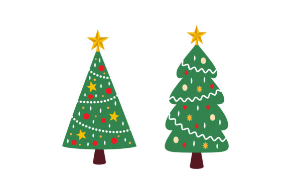 Christmas Tree Set Illustrations