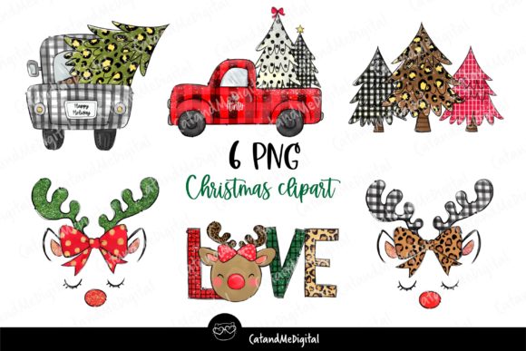 Cute Christmas Sublimation PNG for Illustrations