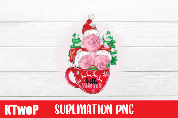 Hello Winter Merry Christmas Sublimation