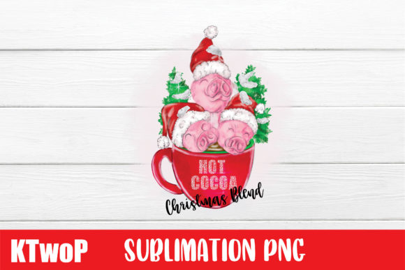 Hot Cocoa Christmas Blend Sublimation Illustrations
