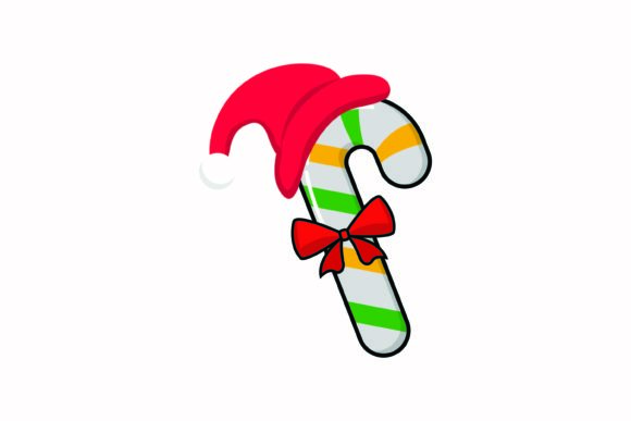 Santa s Candy Christmas Icon Illustrations